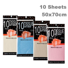 Tissue Paper - pack of 10's - Natural / Pastel